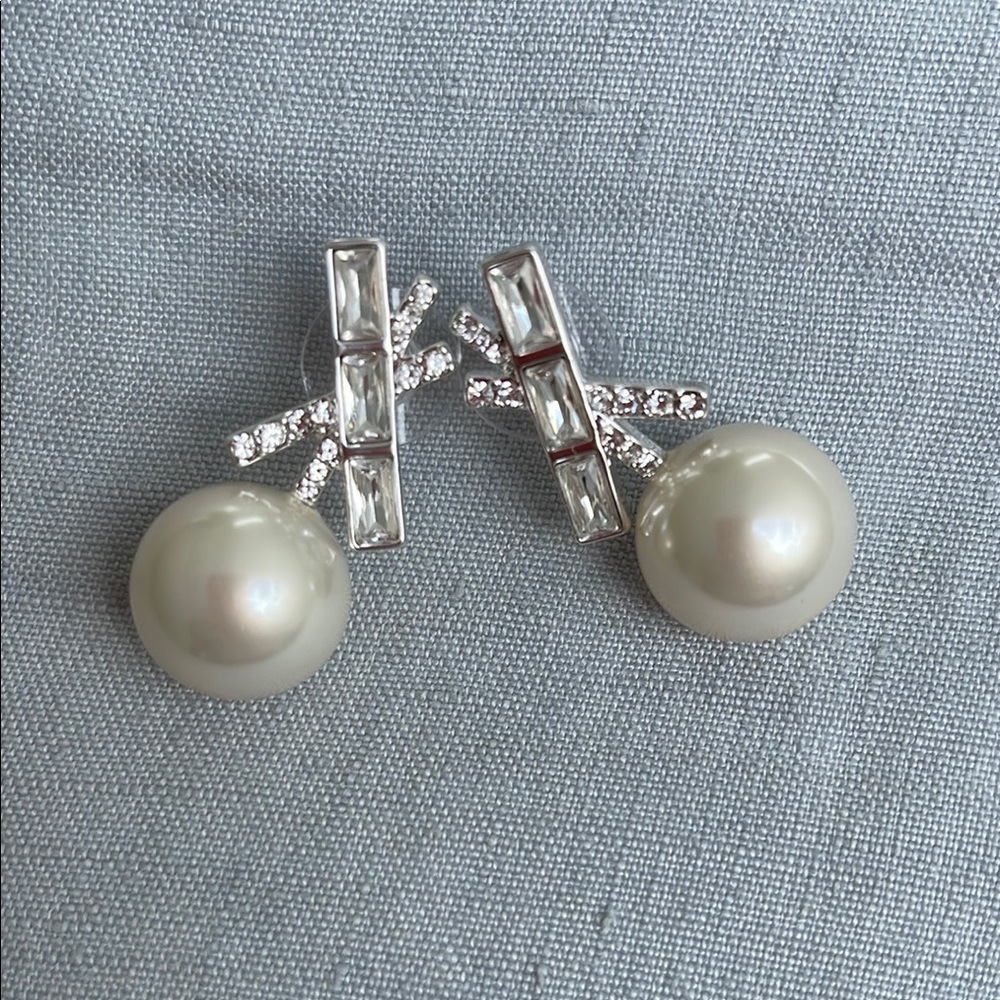 Tuckernuck Pearl and Crystal Renee Earrings